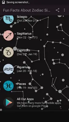 Fun Facts About Zodiac Signs android App screenshot 2