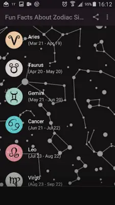 Fun Facts About Zodiac Signs android App screenshot 3